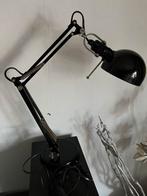 Vintage Bureaulamp Zwart Metaal, Gebruikt, 50 tot 75 cm, Vintage, Ophalen of Verzenden