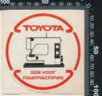 Sticker: Toyota - Ook voor naaimachines, Verzenden, Zo goed als nieuw, Bedrijf of Vereniging