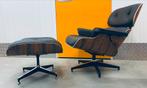 Stoel Eames Lounge Chair replica vintage loungechair, Huis en Inrichting, Stoelen, Ophalen, Zwart, Nieuw, Leer