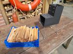 Rocket stove, tafel kachel kacheltje incl mandje hout, Tuin en Terras, Minder dan 3 m³, Ophalen of Verzenden, Overige houtsoorten