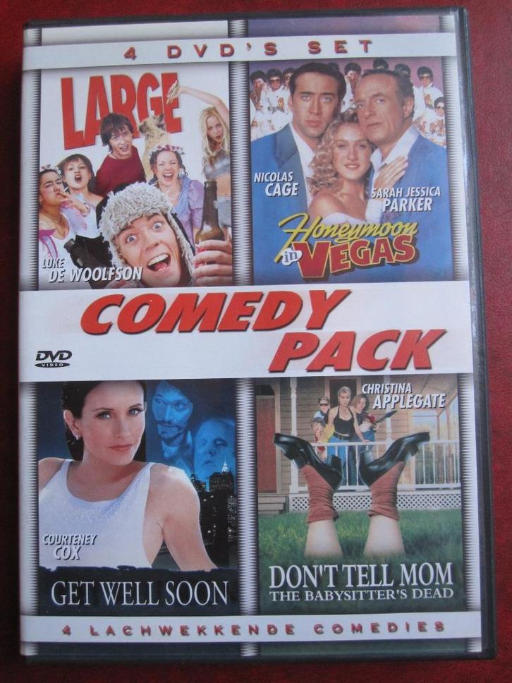 Comedy pack (4 films op 4 disc), Cd's en Dvd's, Dvd's | Komedie, Zo goed als nieuw, Overige genres, Boxset, Vanaf 12 jaar, Ophalen of Verzenden