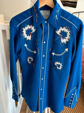 Vintage 60's 70's H Bar C Ranchwear geborduurd western shirt beschikbaar voor biedingen