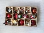 Antieke kerstballen 3 a 4 cm, Ophalen of Verzenden