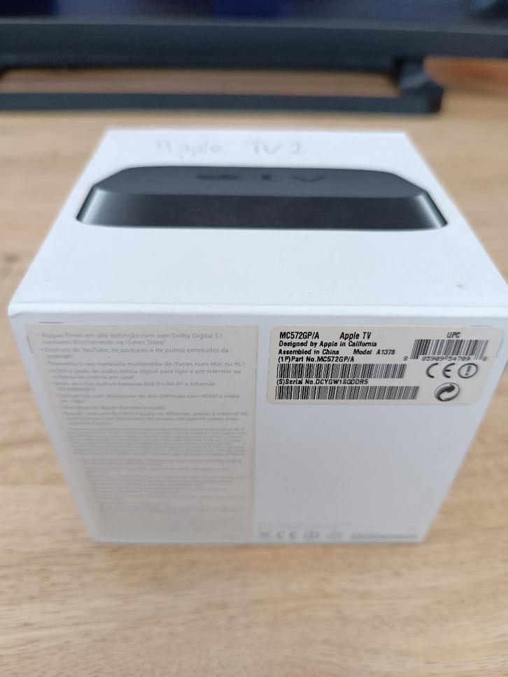 Apple TV 2e gen 1378, Audio, Tv en Foto, Mediaspelers, Zo goed als nieuw, Minder dan 500 GB, HDMI, Optische audio, Ophalen