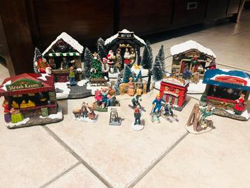 Kerstdorp Collectie - Diverse Huisjes Figuren ( geen lemax ) beschikbaar voor biedingen