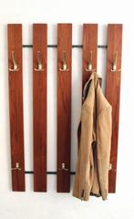 Jaren 70 vintage wandkapstok hal kapstok mid century design, Huis en Inrichting, Woonaccessoires | Kapstokken, Gebruikt, -, -
