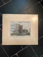 Antieke gravure van Doune Castle, Perthshire, Ophalen of Verzenden