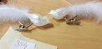 354 ] vogeltjes met klip wit, Diversen, Kerst, Ophalen of Verzenden