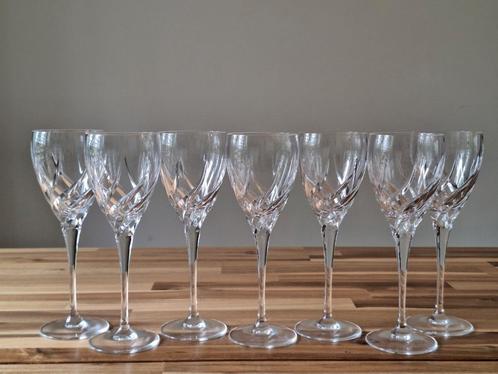 Wijnglazen Kristal Wedgwood Toscane set van 7, Antiek en Kunst, Antiek | Glas en Kristal, Ophalen