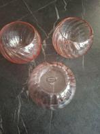 Riverdale, gedraaid glas, theelichthouders, zachtroze, Ophalen of Verzenden, Zo goed als nieuw, Overige materialen, Minder dan 25 cm