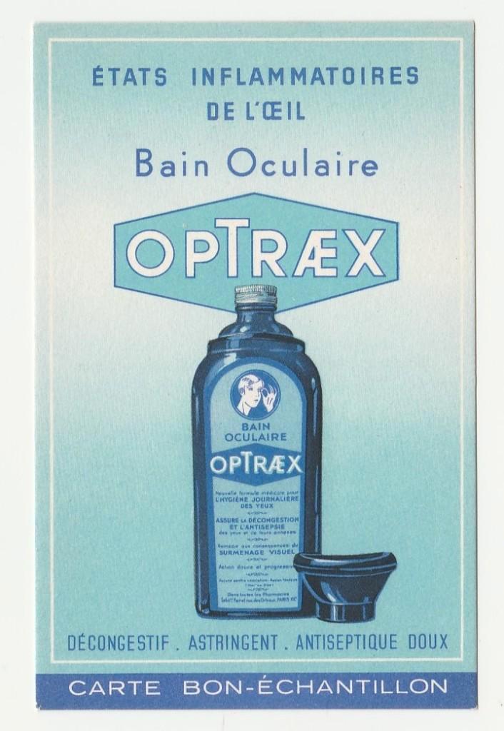 Reclame.  OPTRAEX., Verzamelen, Ansichtkaarten | Themakaarten, Ongelopen, 1920 tot 1940, Overige thema's, Verzenden