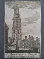 R06 / De Dom te Utrecht Unieke gravure uit de 18e eeuw, Antiek en Kunst, Kunst | Etsen en Gravures, Ophalen of Verzenden