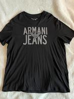 Armani jeans zwarte heren tshirt maat L, Gedragen, Ophalen of Verzenden, Zwart