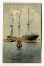 Scheepvaart-zeilschip oud-Amsterdam, Ophalen of Verzenden, Zo goed als nieuw, Motorboot, Kaart, Foto of Prent
