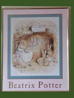 Beatrix Potter poster, volgnr 6 met kunststof frame, Verzamelen, Posters, Dier of Natuur, Gebruikt, Ophalen of Verzenden, Rechthoekig Staand