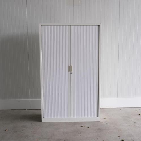 Roldeurkast, 120x43x197cm, Wit, 4 legborden, Kast, RD104,, Huis en Inrichting, Kasten | Roldeurkasten en Archiefkasten, Gebruikt