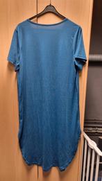 Blauw Groene Jurk Maat 44/46, Blauw, Maat 46/48 (XL) of groter, Ophalen of Verzenden, Gedragen