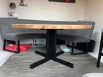 Ronde Houten Tafel - Prachtige Blikvanger!, Ophalen, Gebruikt, 150 tot 200 cm, Rond