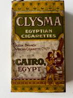 Antiek Clysma Sigarettenblik Cairo Egypte, Verzamelen, Blikken, Ophalen of Verzenden, Gebruikt