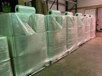 GROTE PARTIJ WIKKELFOLIE, REKFOLIE, PALLETFOLIE, WRAPPING beschikbaar voor biedingen
