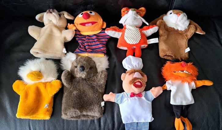 te koop 8 poppenkast poppen, Kinderen en Baby's, Speelgoed | Educatief en Creatief, Nieuw, Knutselen, Ontdekken, Ophalen of Verzenden
