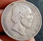 Leuke zilveren gulden van koning Willem 3 uit 1864, Postzegels en Munten, Munten | Nederland, Zilver, 1 gulden, Ophalen of Verzenden