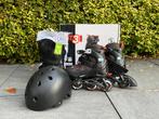 Oxelo inline skates maat 35-38 inclusief beschermset en helm, Sport en Fitness, Skeelers, Verstelbaar, Kinderen, Zo goed als nieuw