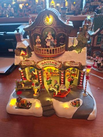 Lemax Santas Workshop zonder vlag en doos  beschikbaar voor biedingen
