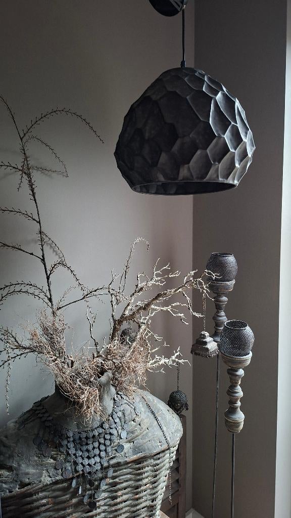 Hanglamp metaal, landelijk, stoer, Huis en Inrichting, Lampen | Hanglampen, Nieuw, Minder dan 50 cm, Metaal, Ophalen of Verzenden