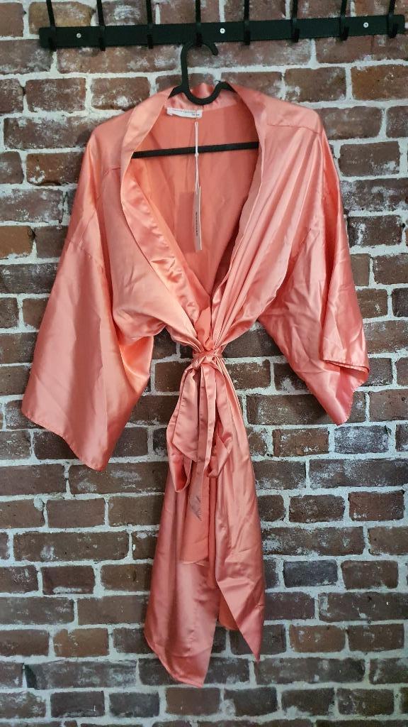 Olcay Gulsen Oranje Kimono – Universele Maat, Kleding | Dames, Pyjama's, Ophalen of Verzenden