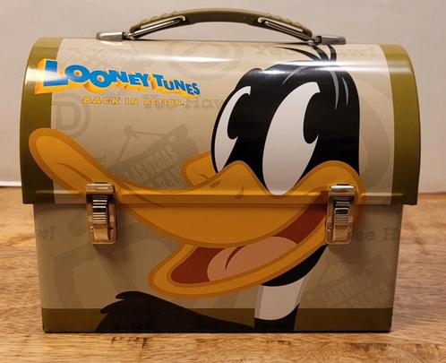 Blikken Looney Tunes lunchbox Daffy Duck - Back in Action, Verzamelen, Stripfiguren, Nieuw, Gebruiksvoorwerp, Looney Tunes, Ophalen of Verzenden