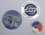 Drie militaire stickers Luchtmacht F-16 Luchtvaart Museum, Ophalen of Verzenden, Luchtmacht, Nederland, Embleem of Badge