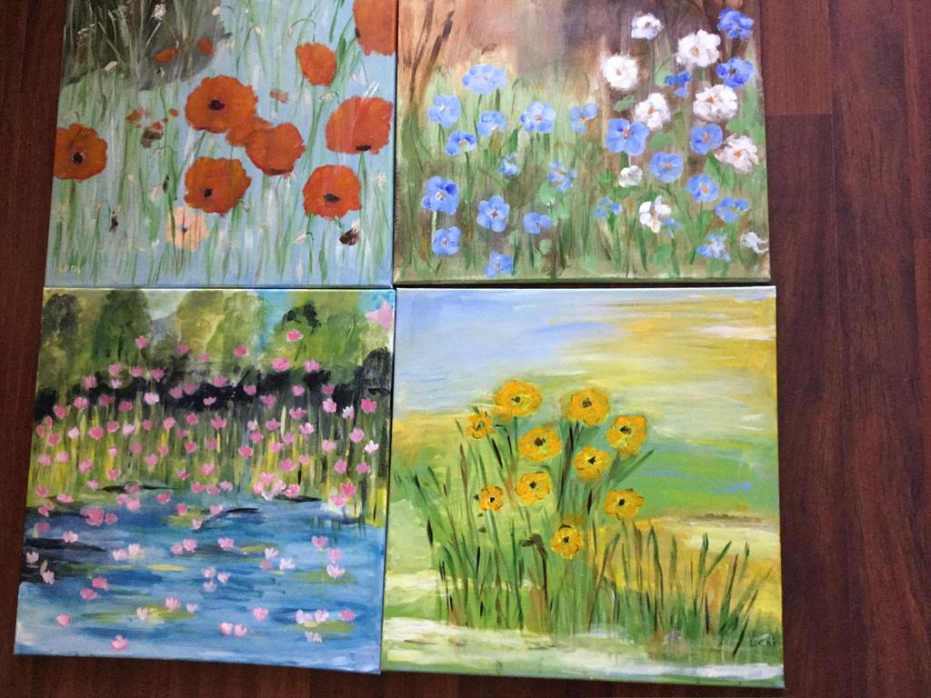 4 schilderijen, Ophalen of Verzenden