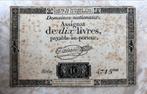Assignat 10 livres 1792, Frankrijk., Verzenden, Frankrijk, Los biljet
