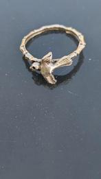925 zilveren ring vogel., 18 tot 19, Ophalen of Verzenden, Zo goed als nieuw, Dame