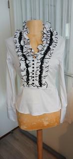 Leuke feestelijke  blouse zwart/ wit  heel apart mt M, Maat 38/40 (M), Overige kleuren, Nieuw, Ophalen of Verzenden