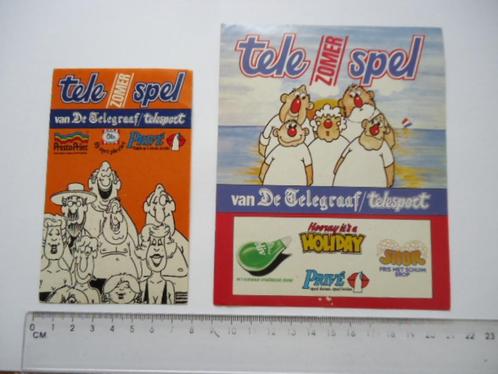sticker oud Telegraaf telesport jOude stickers origineel van, Verzamelen, Stickers, Zo goed als nieuw, Bedrijf of Vereniging, Verzenden