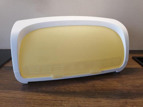 Tupperware Brooddoos Breadsmart Broodmax, Huis en Inrichting, Keuken | Tupperware, Zo goed als nieuw, Overige typen, Geel, Wit