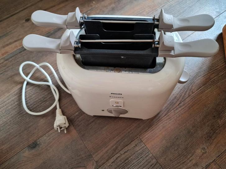 Philips Essence Broodrooster - Gebruikt, Witgoed en Apparatuur, Broodroosters, Gebruikt, Uitneembare kruimellade, Ophalen of Verzenden