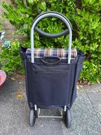 Boodschappentrolley, Ophalen, 30 cm of meer, Gebruikt, Blauw