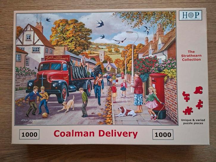 HOP - Coalman Delivery - 1000 🧩🧩, Hobby en Vrije tijd, Denksport en Puzzels, Nieuw, 500 t/m 1500 stukjes, Ophalen of Verzenden