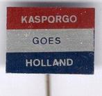 Volksdans- en Gymnastiek-ver. Kasporgo Goes speldje( Z_145a), Ophalen of Verzenden, Zo goed als nieuw, Sport, Speldje of Pin