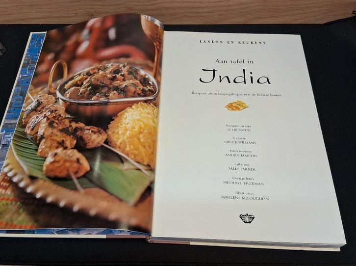 Aan Tafel In India, Boeken, Kookboeken, Zo goed als nieuw, Voorgerechten en Soepen, Hoofdgerechten, Tapas, Hapjes en Dim Sum, Taart, Gebak en Desserts