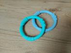 2 sensorische bijtringen 100% silicone, Ophalen of Verzenden, Zo goed als nieuw, Overige typen
