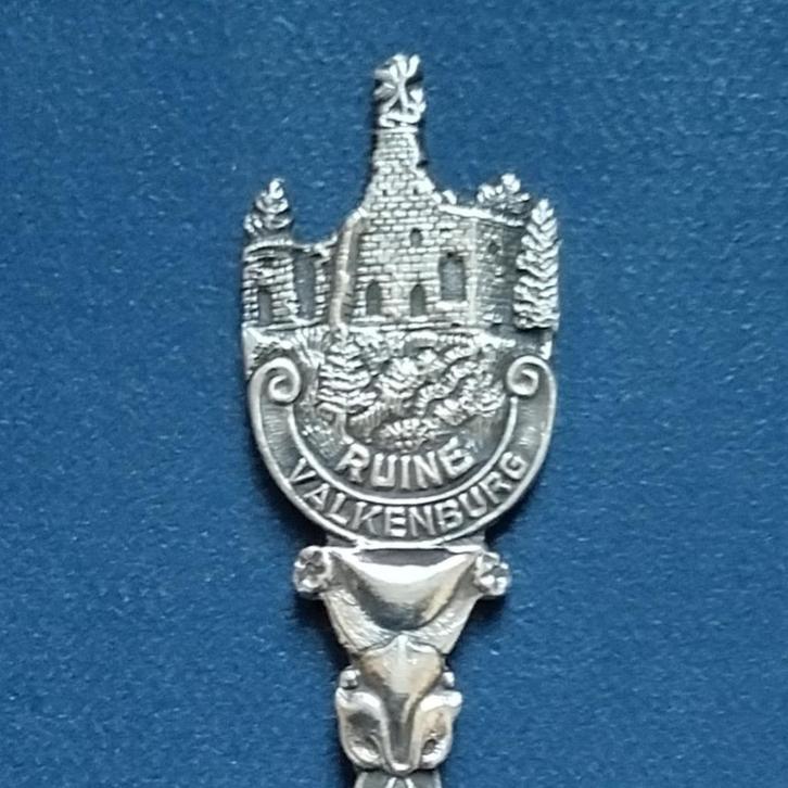 verzilverd lepeltje Ruine Valkenburg (NIO 90), Antiek en Kunst, Antiek | Bestek, Ophalen of Verzenden