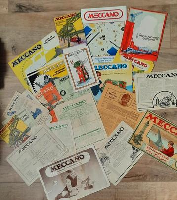Meccano documentatie jaren '20 tot jaren '60 beschikbaar voor biedingen
