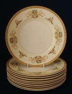 Alfred Meakin England - 10 ontbijtborden met bloemstukken, Antiek en Kunst, Antiek | Servies los, Ophalen of Verzenden