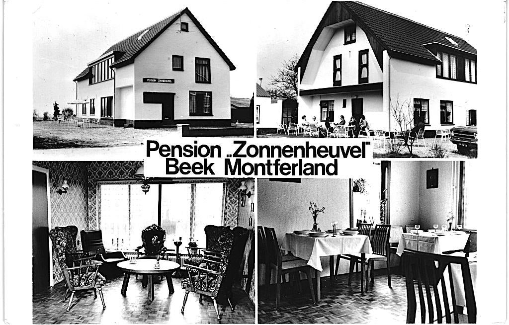 700655 Beek Montferland 1974 Pension Zonnenheuvel Nette oude, Ophalen of Verzenden, 1960 tot 1980, Ongelopen, Noord-Brabant