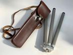 Vintage statief Injecta-Inis in origineel lederen foedraal, Ophalen of Verzenden, Gebruikt, Minder dan 150 cm, Driepoot