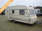 Bürstner Club 430 TN + Voortent Fietsendrager, Caravans en Kamperen, Caravans, Overige typen, Standaardzit, Kachel, Bedrijf